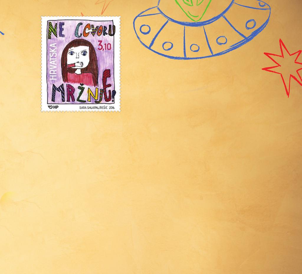 POŠ TANSKE MARKE Draga djeco, na ovim stranicama želimo vas upoznati sa svijetom poštanskih maraka te vam u nastavku predstaviti kreativni natječaj koji Hrvatska pošta održava već punih 10 godina.