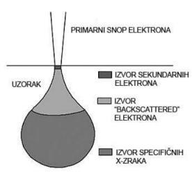 sekundarni elektroni i elektroni povratnog raspršenja (eng. Back Scatter Electron) koji su prikazani na slici 26. [29] Slika 26.