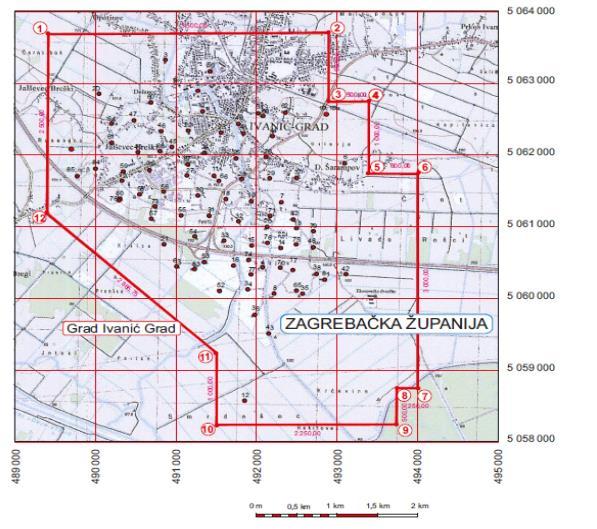 2. NAFTNO POLJE IVANIĆ 2.1. Zemljopisni poloţaj Naftno polje Ivanić nalazi se u sjeverozapadnom dijelu Savske depresije, 35 km istoĉno od Zagreba.