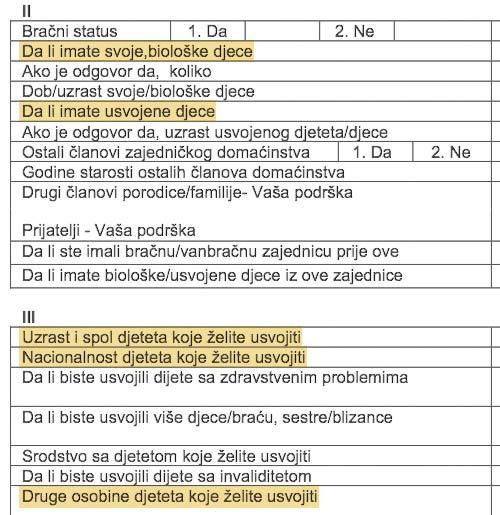 Fotografija Gore: Isje~ak formulara Zahtjeva za usvojewe JU Kantonalni centar za socijalni rad Sarajevo, Saraje - vo, 2015. Str. 24 i 25: Ostatak zgrade u biv{oj kasar - ni, Sarajevo, juli 2015.