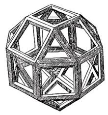 Slika 1: Skeletni poliedar Leonarda da Vinčija Moderna definicija poliedra definiše poliedar kao injektivnu funkciju realnog prostora.