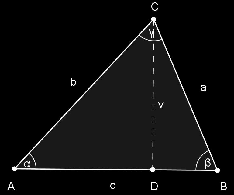5) sa sin α slijedi: što je ekvivalentno s b = a sin β sin α, (2.6) a sin α = b sin β.