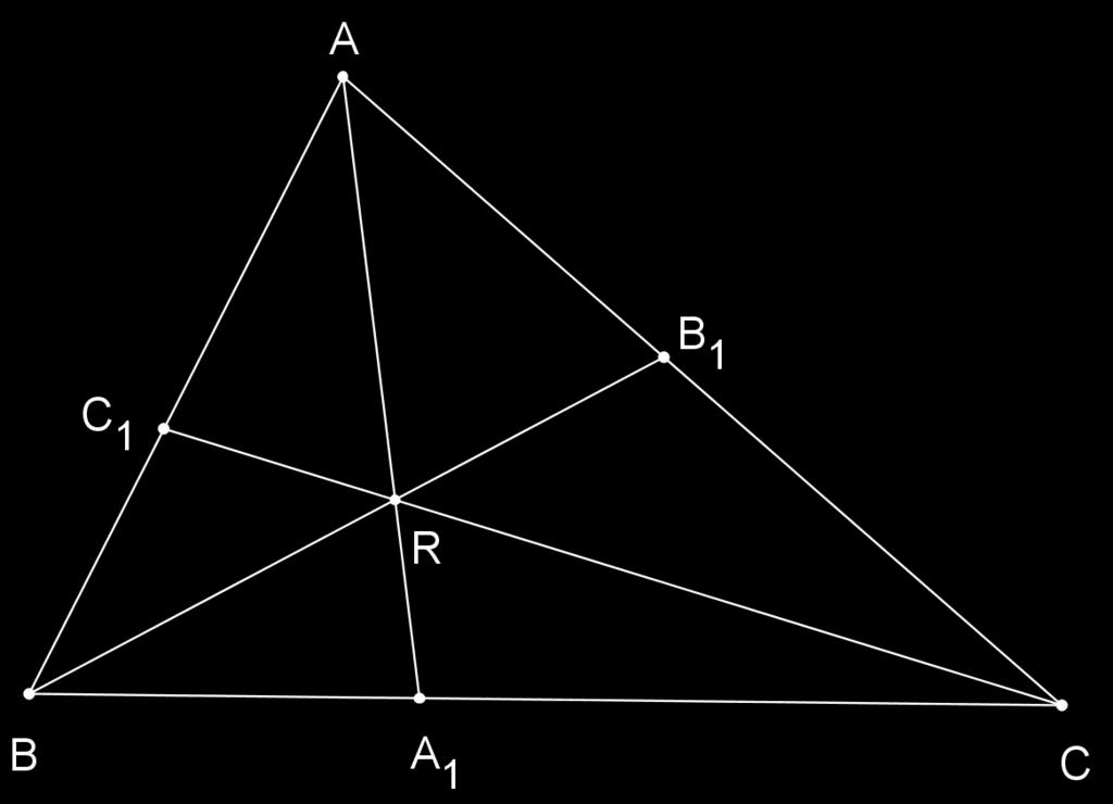 POGLAVLJE 3. JOŠ NEKI POZNATI CENTRI TROKUTA 19 Slika 3.2: Van Aubelov teorem. Slika 3.3: Van Aubelov teorem - dokaz.