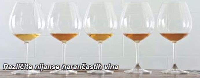 Slika 1. Različite nijanse narančastih vina (Anonimus 3, 2018) Kvaliteta je važnija od količine, te se vinari ponekad odlučuju i za tzv. zelenu berbu.