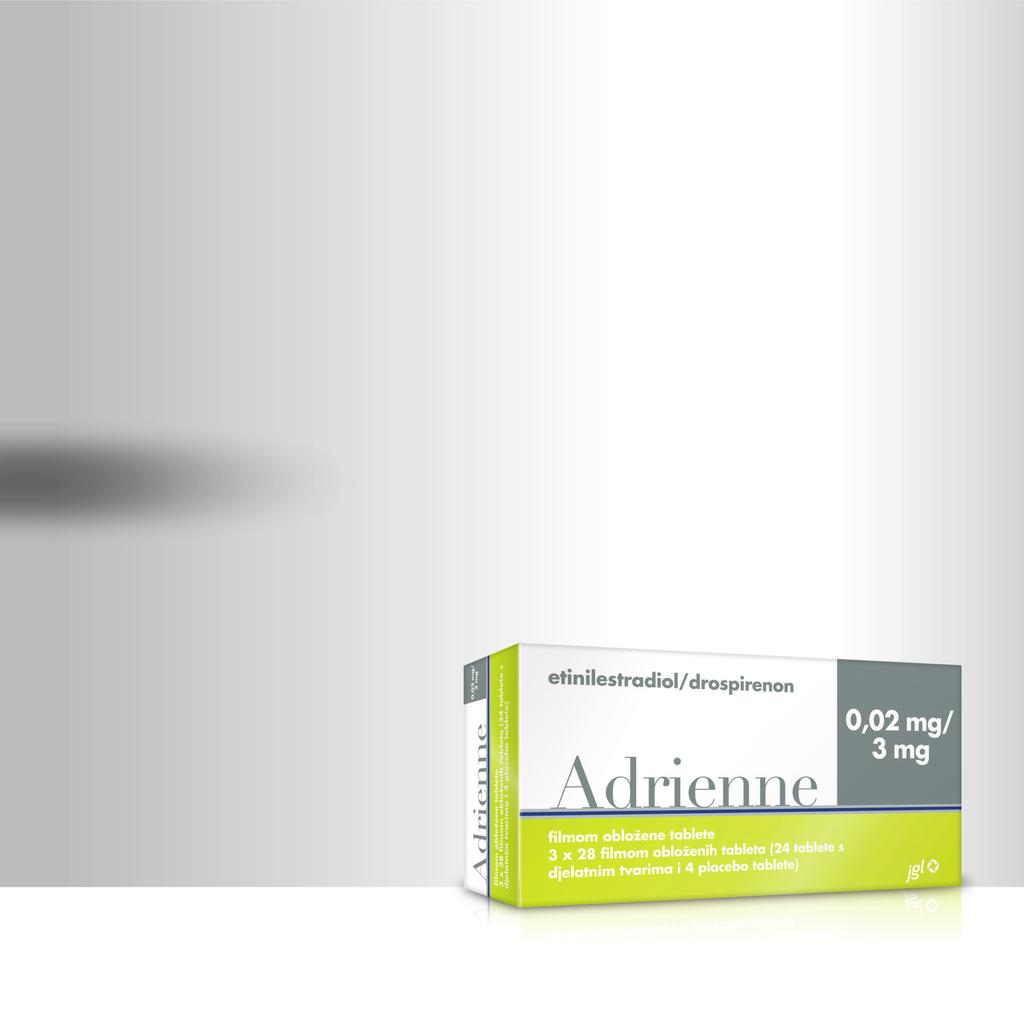 MOKRAĆNI SUSTAV I SPOLNI HORMONI Adrienne 0,02 mg/3 mg filmom obložene tablete kombinirani