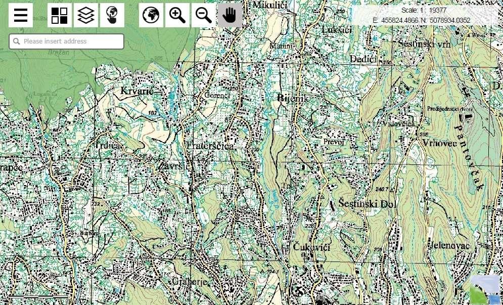 HR200583 Medvednica Slika 2.1-5. Karta ekološke mreže (Izvor: www.crohabitats.