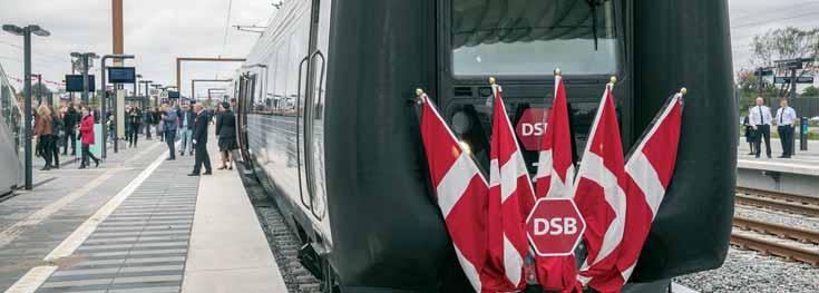 _ VIJESTI IZ SVIJETA Elektromotorni vlak Danskih željeznica DSB na kolodvoru Køge Nord tokom svečanosti otvaranja pruge novoj željezničkoj pruzi počele su 12. travnja 2019. Od 1. lipnja 2019.