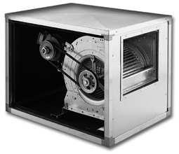 BOX-TL Box ventilatori sa dvostrukim ulaznim otvorom i pogonom na klinasti remen Belt driven double inlet box fans OSNOVNI PODACI : Ventilatori serije BOX-TL su pogodni za izvlaèenje i filtriranje