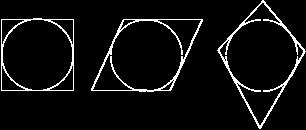 ..4. Делтоид је четвороугао са два пара једнаких и сусједних страна...5. Тангентни је онај четвороугао у који се може уписати кружница. Збирови наспрамних страница тангентног четвороугла су једнаки.