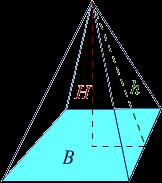 Свака од три бочне стране је паралелограм (или је правоугаоник), кога дијагонала дијели на два троугла једнаких површина.