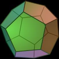 Октаедру је дуална коцка, а коцки је дуалан октаедар. Додекаедар и икосаедар су дуални полиедри.