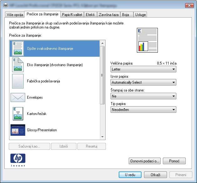 Dobijte pomoć za sve opcije štampanja u operativnom sistemu Windows 1. Kliknite na dugme Pomoć. da biste otvorili pomoć na mreži. Promena broja odštampanih kopija u operativnom sistemu Windows 1.