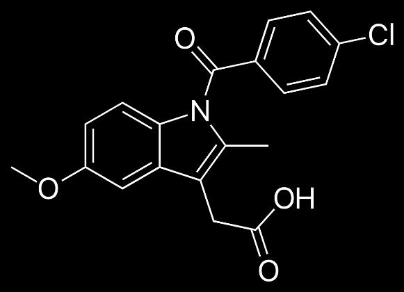 Slika 10. Strukturna formula indometacina. [26] Slika 11. Strukturna formula ibuprofena. [26] 3.