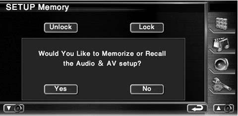 Memorija postavki Audio postavke i postavke AV sučelja mogu se i spremiti. Pohranjene postavke možete uključiti bilo kada.
