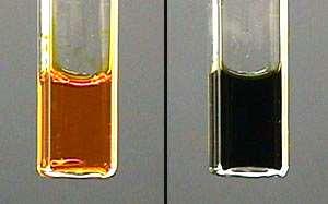 3. ksidacija alkohola ksidirajući reagens, dihromat ion, Cr 2 7 2-, je svijetlo narandžast, a kada se redukuje dešava se promjena boje u izrazito zelenu