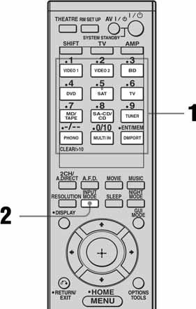 Odabir digitalnog i analognog zvuka (INPUT MODE) Kad spojite komponente na digitalne i analogne audio priključnice na prijemniku, možete podesiti audio mod na bilo koju od njih ili prebacivati s