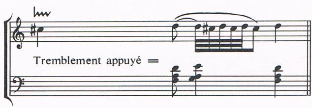 Dakle, zadržava se izvođenje početka trilera od gornje note, iako je (najčešće) disonantna zaostajalica kao takva već prije primjetna.