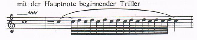 povećavati do najveće brzine. Također, ako se to čini primjerenim, triler koji započinje u pianu, treba izvesti u crescendu, do fortissima.