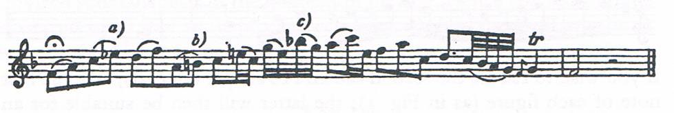 (Quantz: Pokušaj..., XV, 13, pr. 4) "U tonalitetima se ne smije modulirati predaleko te ne treba dodirivati tonalitete koji nikako nisu povezani s glavnim tonalitetom.