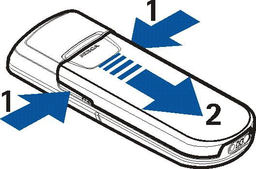 1. Za poèetak Instalirajte SIM karticu i bateriju Pre vaðenja baterije uvek iskljuèite aparat i iskopèajte punjaè. Dr¾ite sve SIM kartice van dohvata dece.