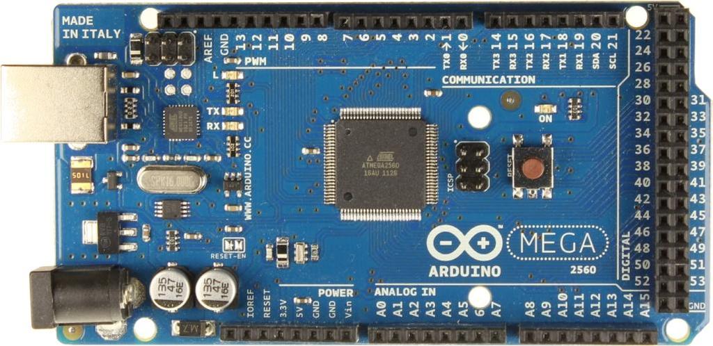 3.3. Mikrokontroler Arduino Mega 256 Arduino Mega 256 [6] je programabilna platforma koja se bazira na ATmega 256 čipu.