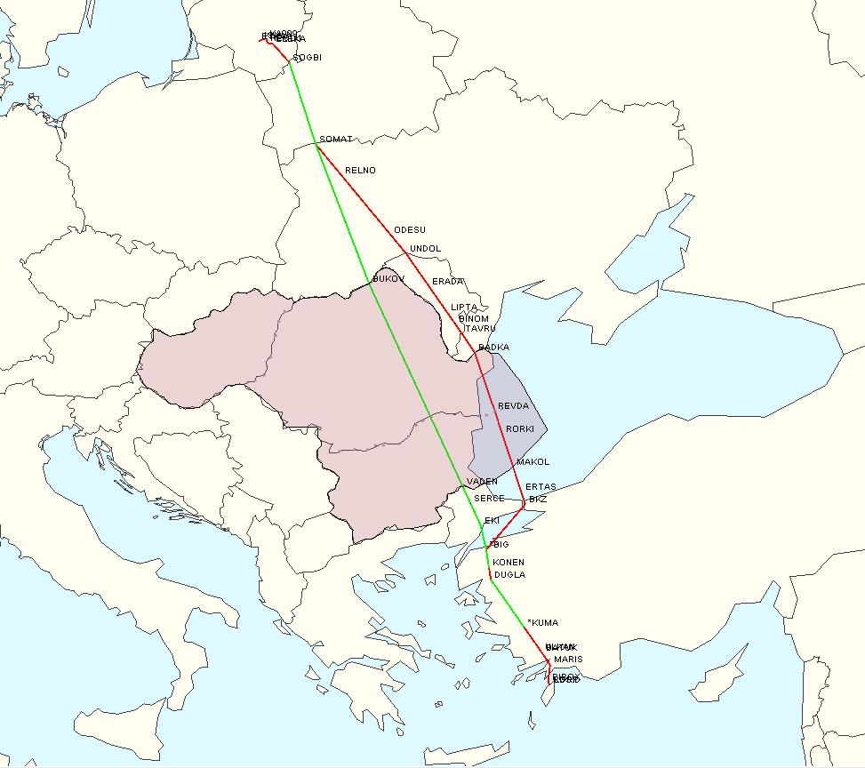 7. 1. Letovi s najvećim uštedama goriva i nautičkih milja Najveće smanjenje prijeđene udaljenosti od 66,24 NM ostvario je let RYR60HM iz Rodosa u Grčkoj (aerodrom LGRP) do Kaunasa u Litvi (aerodrom