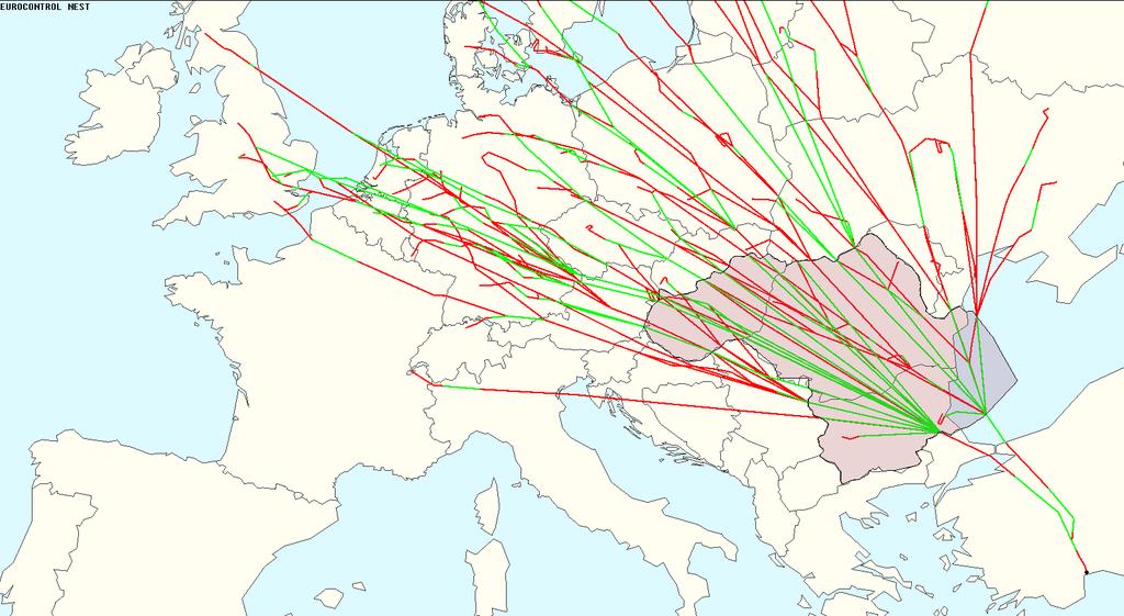 7. 2. Najveće uštede prema destinaciji Letovi koji su poletjeli iz ili sletjeli u Antalayu u Turskoj (LTAI) preletjeli su ukupno 1972 NM manje u novom FRA prostoru te su uštedjeli 10 528 kg goriva,