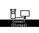 Priključivanje na računalo [Connect (Storage)] prikazat će se na diktafonu ako je priključen USB kabel Macintosh Premjestite ikonu pogona za ovaj diktafon koja se pojavljuje na radnoj površini u koš