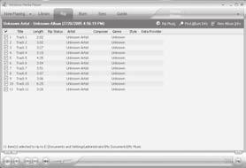 Ako je dostupna veza s Internetom, informacije o CD-u bit će potražene. Windows Media Player 2 3 5 Korištenje diktafona s računalom Označite glazbenu datoteku koju 3 želite kopirati.