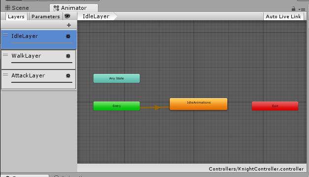 3.8. Animator i animacije Sve animacije koje su vidljive unutar igre su izrađene pomoću animatora koji je sastavni dio Unity-a.