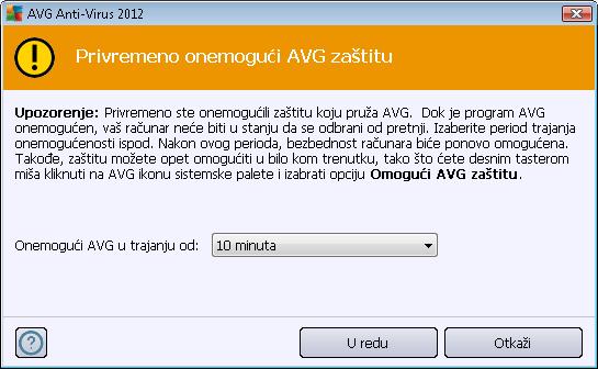 novog softvera itd. Imajte u vidu da je početno vremensko ograničenje koje se može postaviti 15 minuta i ne možete ga zameniti svojom vrednošću iz bezbednosnih razloga.