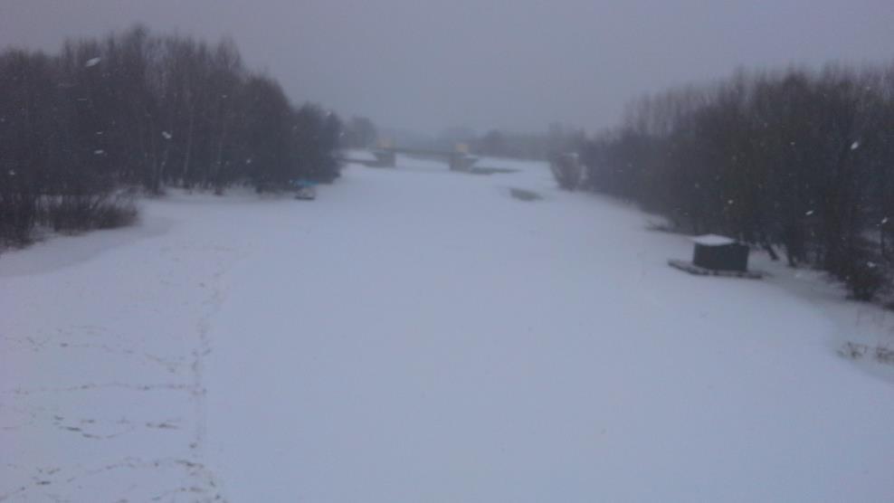 Река Тамиш (место осматрања: мост Опово) Деоница М.4.3. Интензивно се прати стање водотока у погледу загушености ледом.