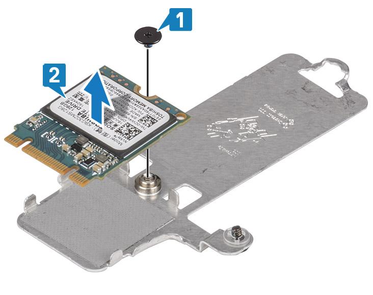 6 Podignite SSD pogon s termalne ploče [2]. Ugradnja M.