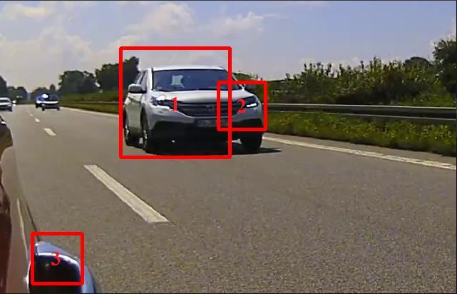 Detektirano željeno vozilo pomoću dobro istreniranog detektora, kamera RDACM23 Sl. 3.8.