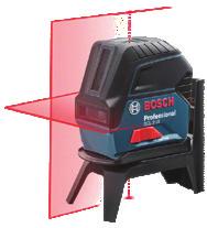 8 Kombinovani laseri 0601066E00 GCL 2-15 Blokada klatna osigurava bezbedan transport; Jednostavno upravljanje jednom rukom i intuitivna korisnička površina; Slobodan izbor između linijskog i