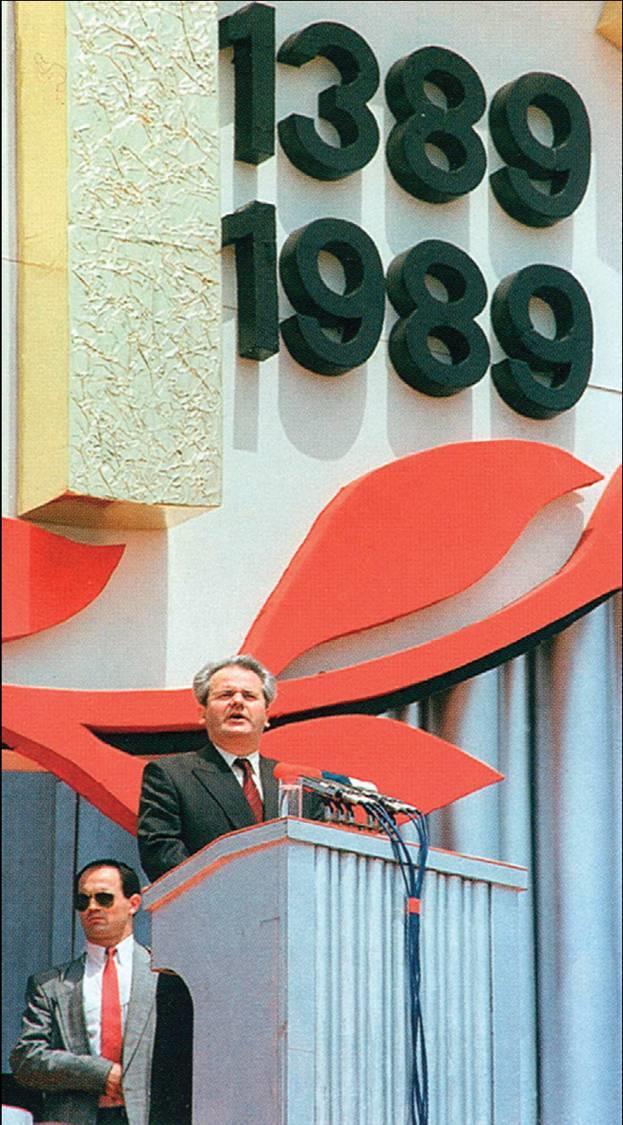 Slobodan Milošević na Gazimestanu 28. lipnja 1989. prigodom 600.