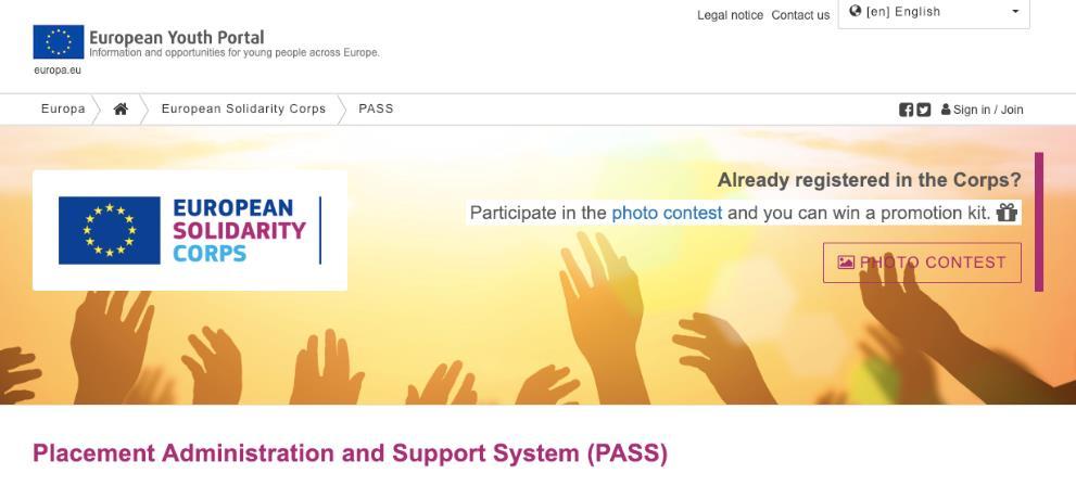 Portal Europskih snaga solidarnosti Mladi i organizacije stvaraju svoje profile na portalu Nudi mogućnost pretraživanja volonterskih projekata i