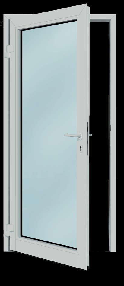 Unutrašnja vrata ES 50 Kancelarijska vrata sa kompletnim ostakljenjem, može se koristiti i kao pregradni zid sa kompletnim ostakljenjem 1-krilna i -krilna, bočni delovi, svetlarnici Kao kompletan