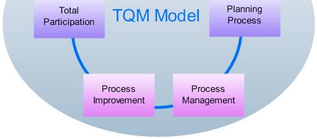 TQM, kao set sistematizovanih pristupa i metoda za vođenje preduzeća, nastao je u devedesetim d godinama kao odgovor uspešnih preduzeća na promenjene uslove poslovanja.