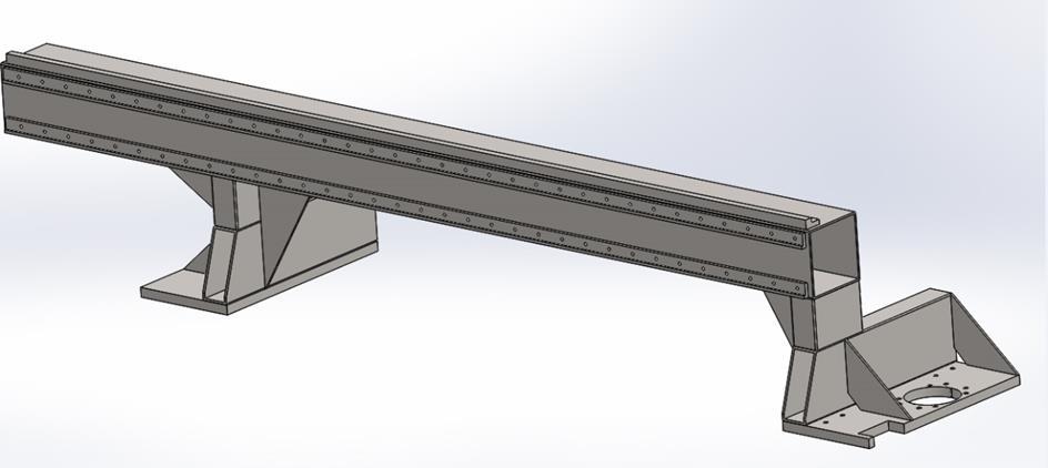 Slika 2 Solidworks 3D model mosta Slika 3 Solidworks 3D laserske rezačice 3.