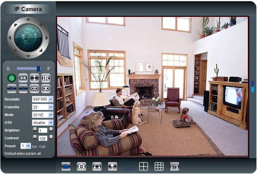 Slika 30. Izgled softverskog sučelja 5.1.2. Povezivanje kamere sa računalom Kamera povezana preko bežičnog interneta prikazuje snimku na računalu koje se nalazi u blizini cijelog sustava.