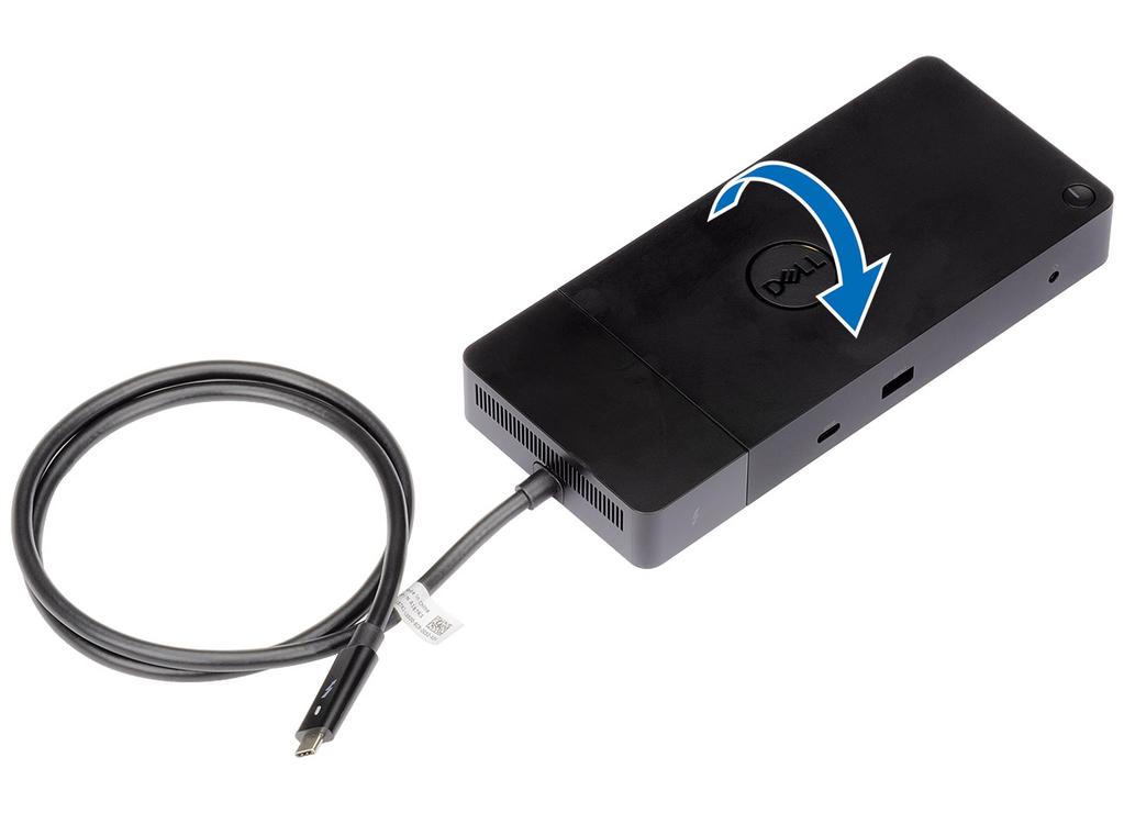 Uklanjanje modula USB Tip-C kabela 9 Dell Thunderbolt priključna stanica WD19TB isporučuje se s priključenim USB Tip-C kabelom.
