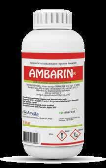 AKARISTOP AMBARIN INSEKTICIDI AKTIVNA MATERIJA: Abamektin 18 g/l FORMULACIJA: EC - koncentrat za emulziju AKTIVNA MATERIJA: Cipermetrin 80 g/l + Piperonil butoksid 228 g/l FORMULACIJA: EC koncentrat