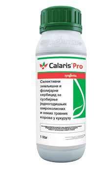 CALARIS PRO CHIKARA DUO HERBICIDI AKTIVNA MATERIJA: Mezotrion 50 g/l + Terbutilazin 326 g/l FORMULACIJA: SC koncentrovana suspenzija AKTIVNA MATERIJA: Flazasulfuron 6,7 g/kg + Glifosat 288 g/kg