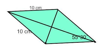 2 cm2, izračunaj unutarnje kutove paralelograma.