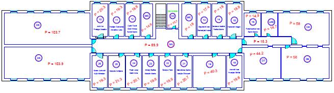 7 97 Predavaona Tablica 7 Karakteristike etaže kata. Etaža - Kat Prostorija Površina (m²) Sjedeća mjesta Namjena Dvorana D5 103.