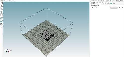 3. Priprema za printanje 3D objekta: Kako programi kojima se upravljaju 3D printeri zahtjevaju da svi modeli za printanje moraju biti najčešće u.stl formatu tako je bilo potrebno napraviti isto.