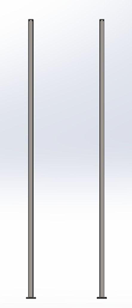 Slika 8-3 Prikaz montiranih dvaju nosača U prvome koraku