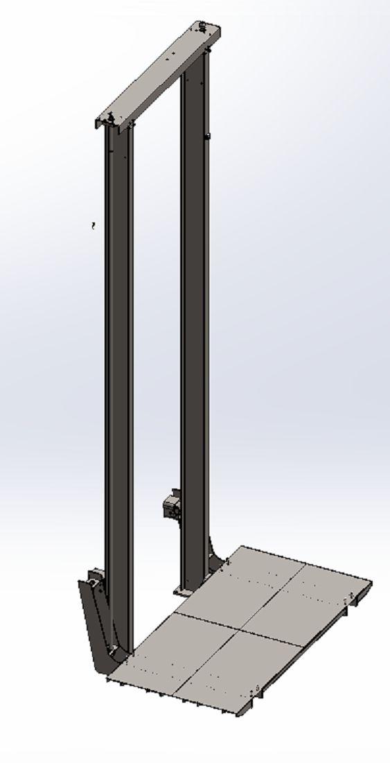 Pozicionira se kabina platforme između vodilica te se na istu montiraju sklopovi vodilica za vertikalno vođenje.