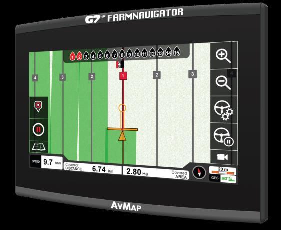 4.4. G7 Farmnavigator AvMap je razvio novu generaciju GPS-a za preciznu poljoprivredu s ciljem da premaši bitna ograničenja trenutnog dizajna u vidu ergonomije, jednostavnog namještanja i povezivanja.